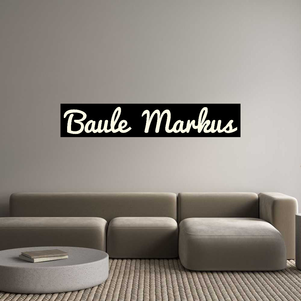 Custom Sign: Baule Markus