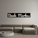 Custom Sign: Baule Markus